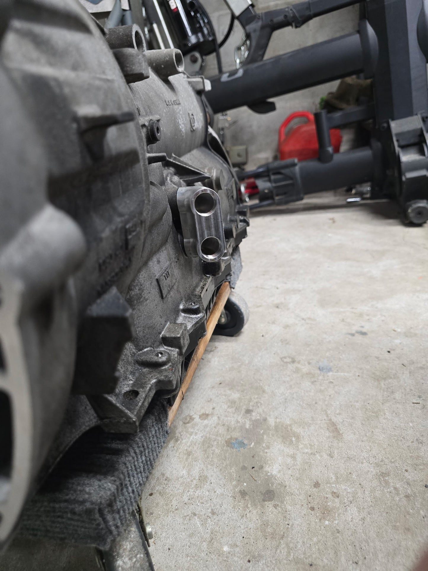 8hp Oil Cooler Line Adapter with 8an fittings