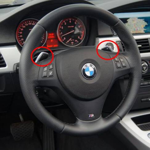 Carbon Fiber Magnetic Paddle Shifters – E90/E92 3 Series LCI (2009–2011)